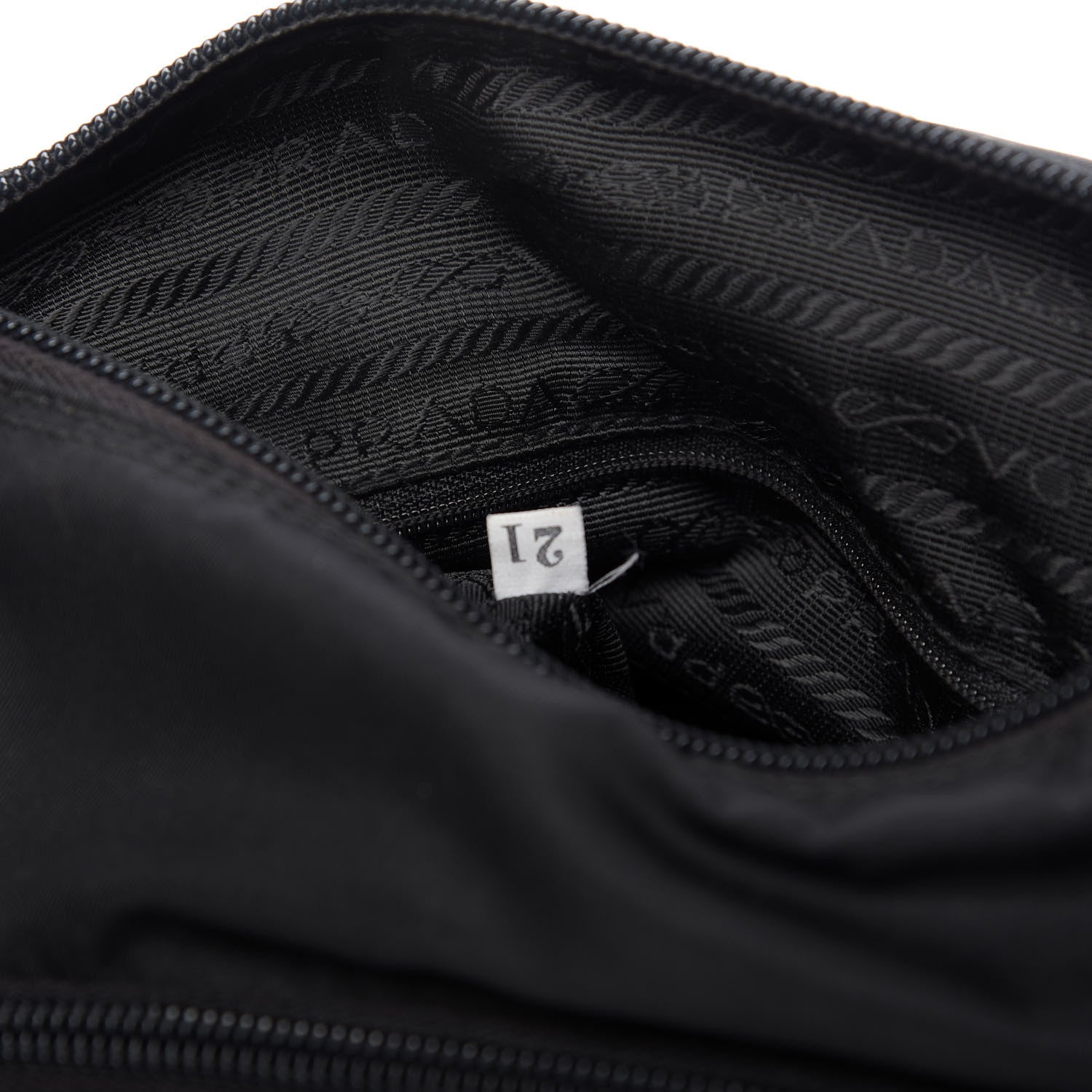 Prada Nylon Tessuto Messenger Bag Black 9 of 9