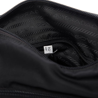 Prada Nylon Tessuto Messenger Bag Black 9 of 9