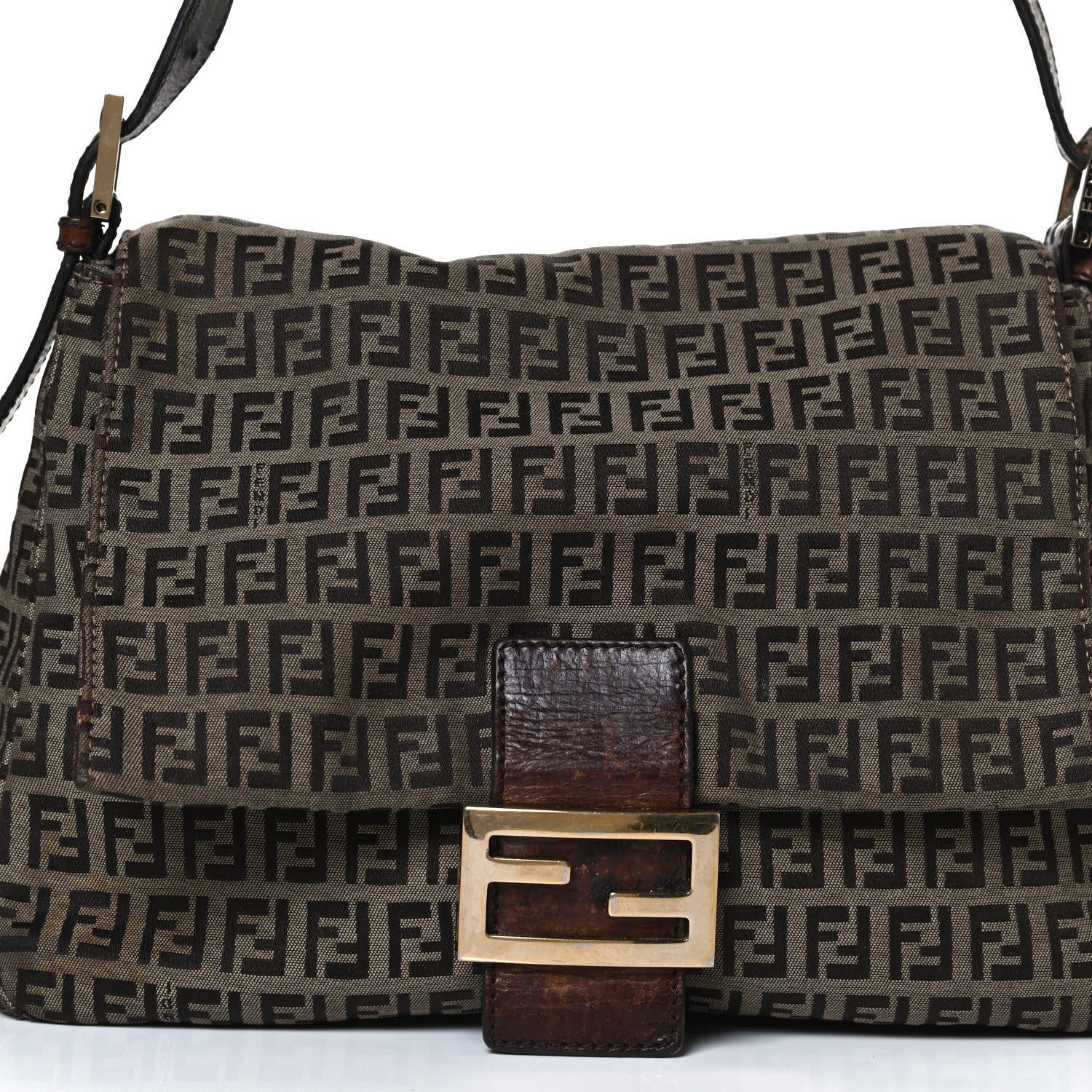 Fendi Zucchino Mama Baguette Tobacco 9 of 14