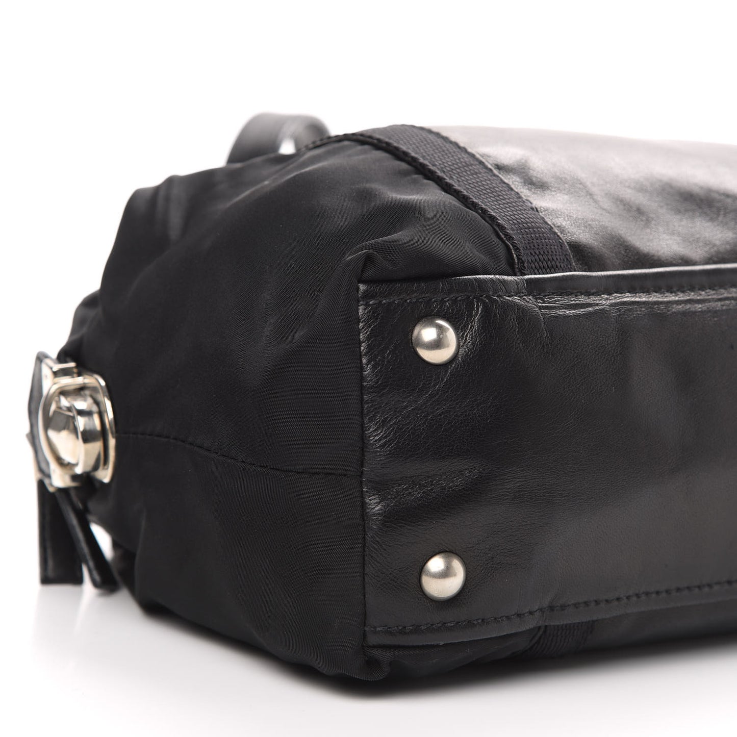 Tessuto Nylon Tape Shoulder Bag Black