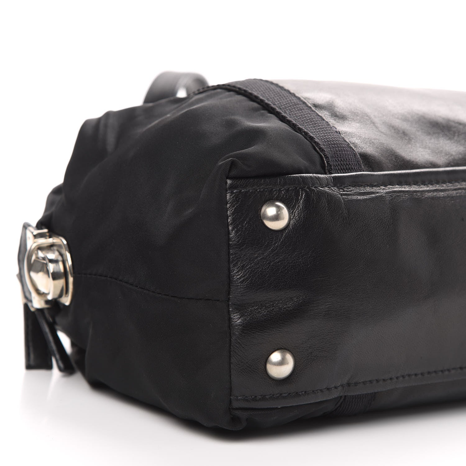 Prada Tessuto Nylon Tape Shoulder Bag Black 7 of 10