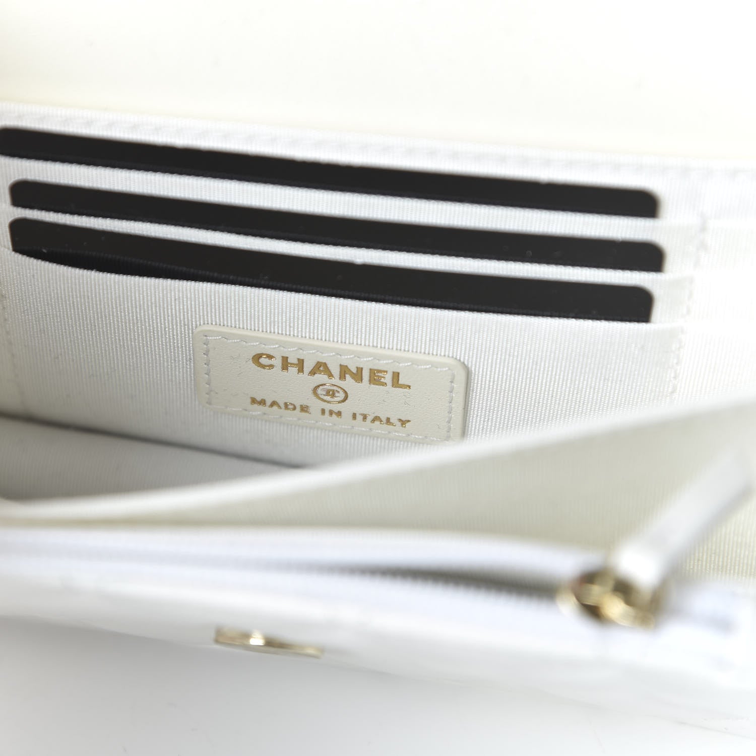 Chanel Calfskin Quilted Pearl Mini Wallet On Chain WOC White 8 of 11
