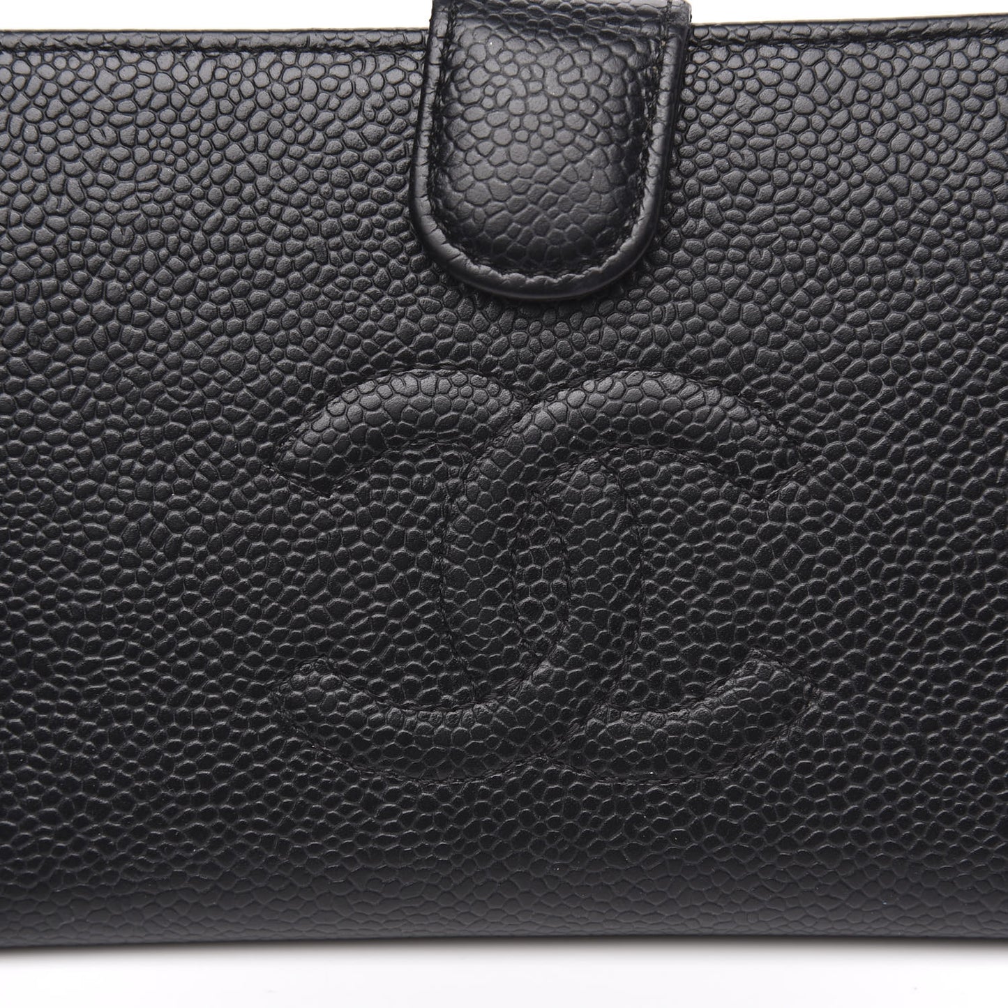 Caviar Timeless CC French Wallet Black
