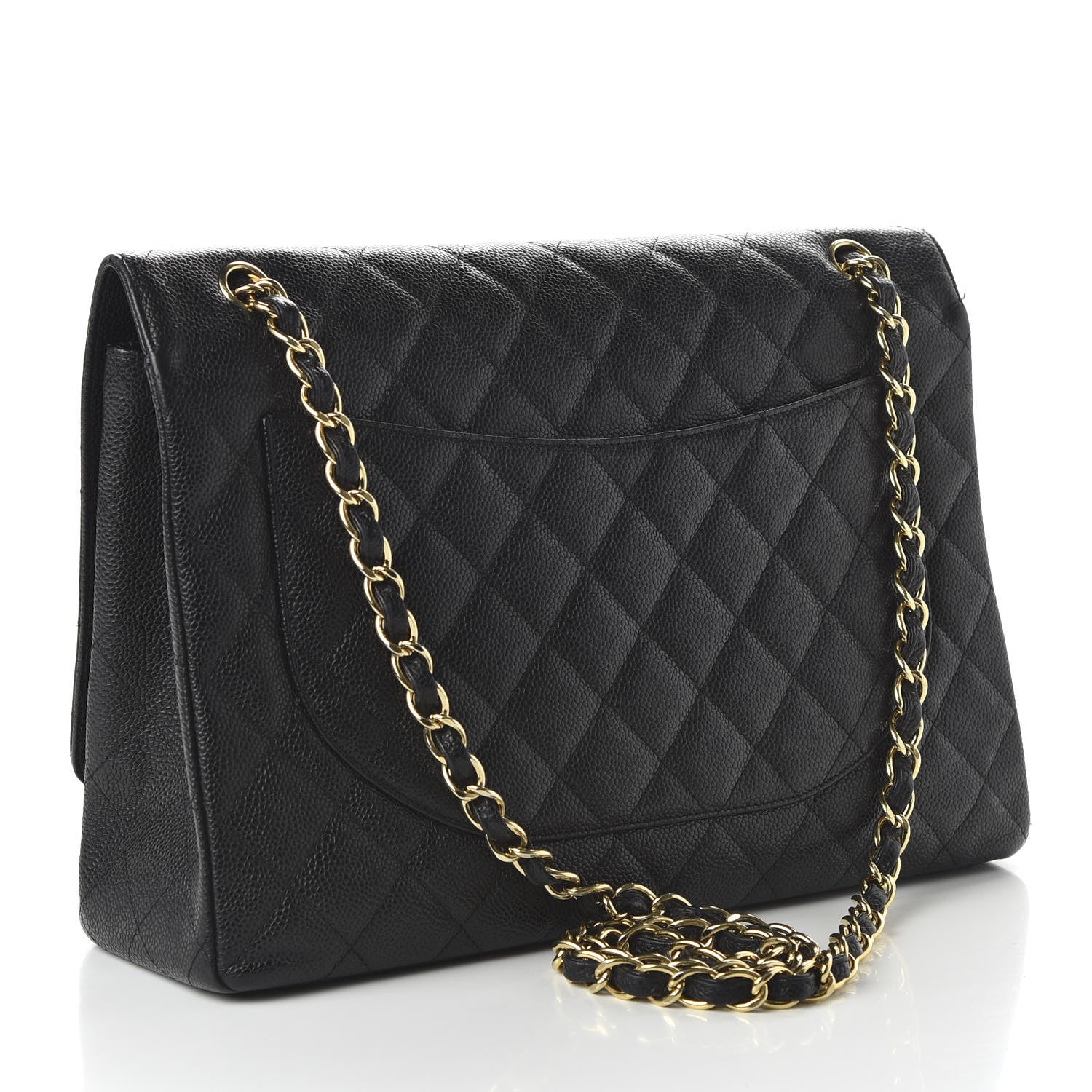Chanel Caviar Quilted Maxi Single Flap Black 3 of 12
