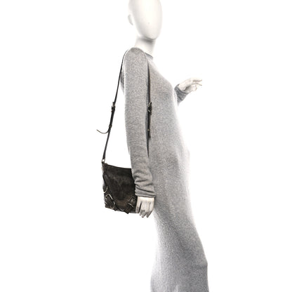 Givenchy Lambskin Crackled Vintage Calfskin Small Voyou Crossbody Bag Brown 2 of 10