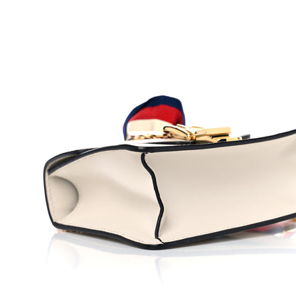 Gucci Calfskin Mini Sylvie Chain Shoulder Bag White 9 of 10