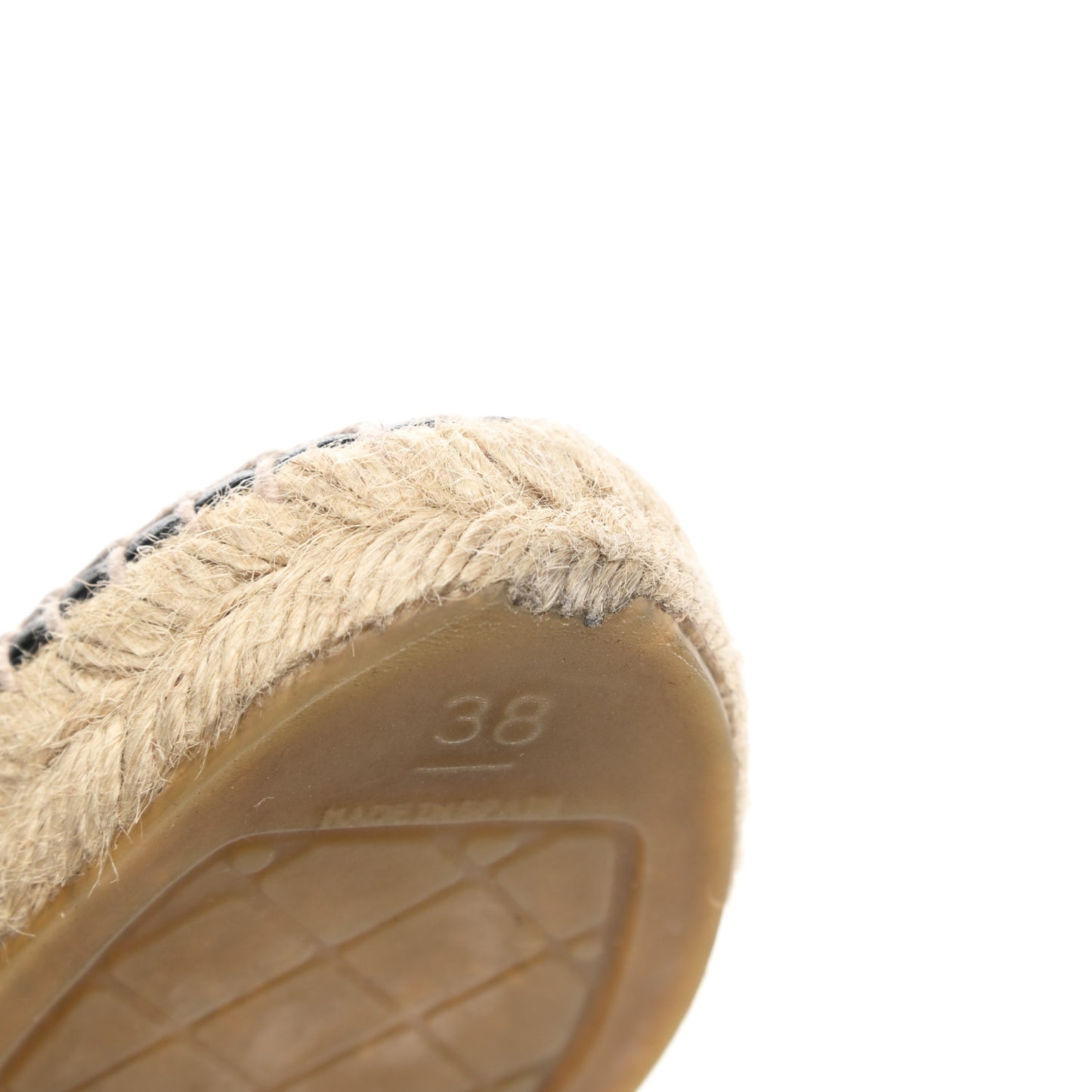 Lambskin CC Espadrilles 38 Black