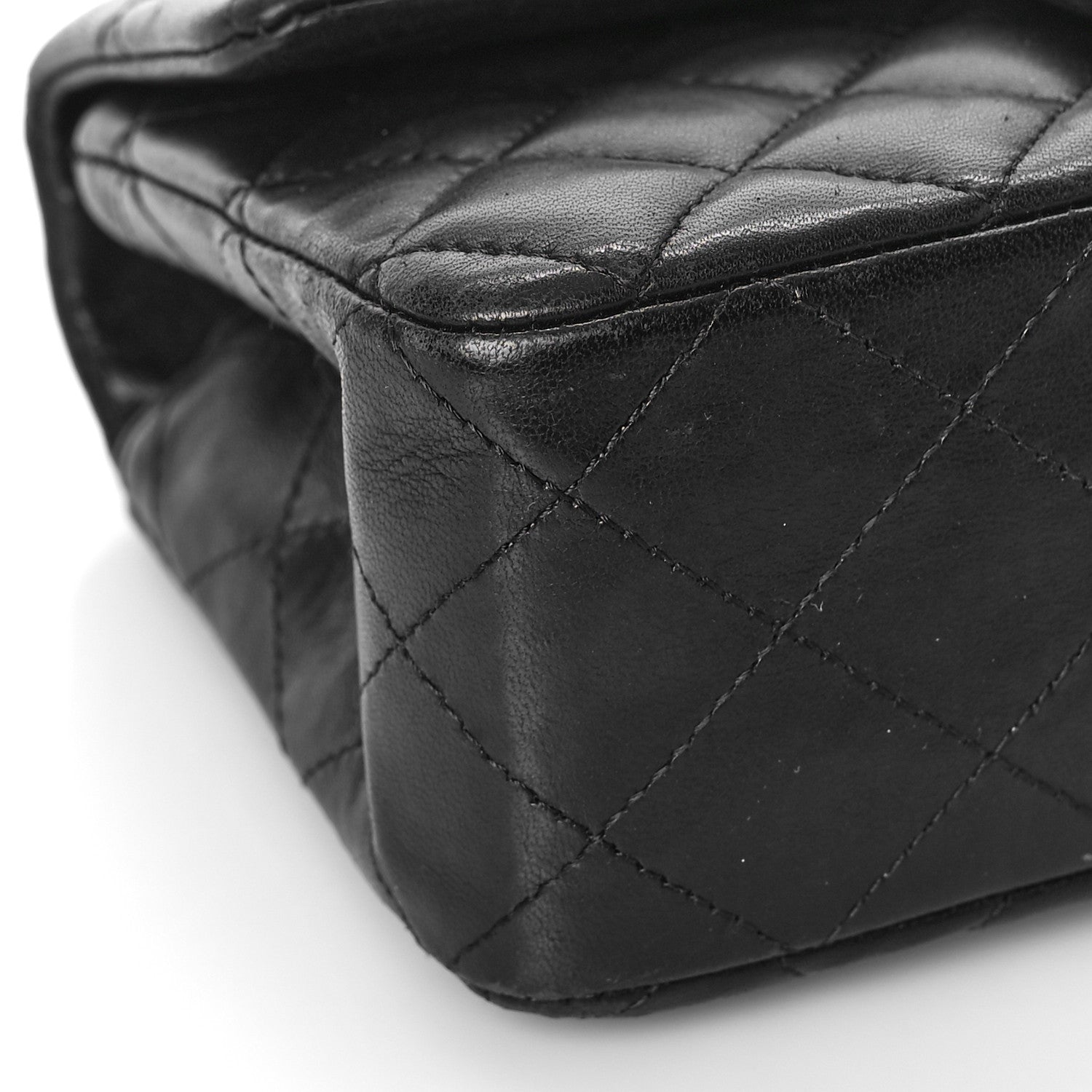 Chanel Lambskin Quilted Mini Rectangular Flap Black 8 of 15