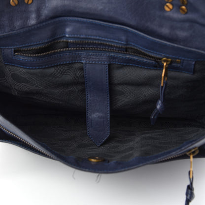 Proenza Schouler Lambskin Large PS1 Satchel Midnight 5 of 10