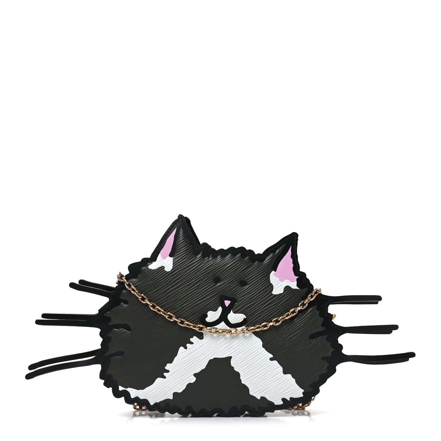 Epi Grace Coddington Catogram Chain Pochette Black