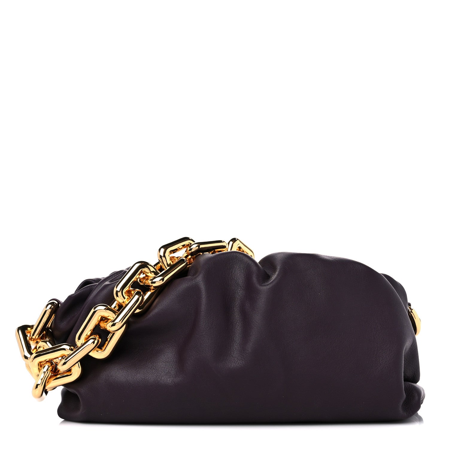 Bottega Veneta Calfskin The Pouch Chain Grape 1 of 8