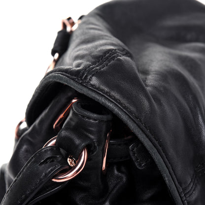 Alexander Wang Lambskin Mini Marti Backpack Washed Black Rose Gold Hardware 18 of 25