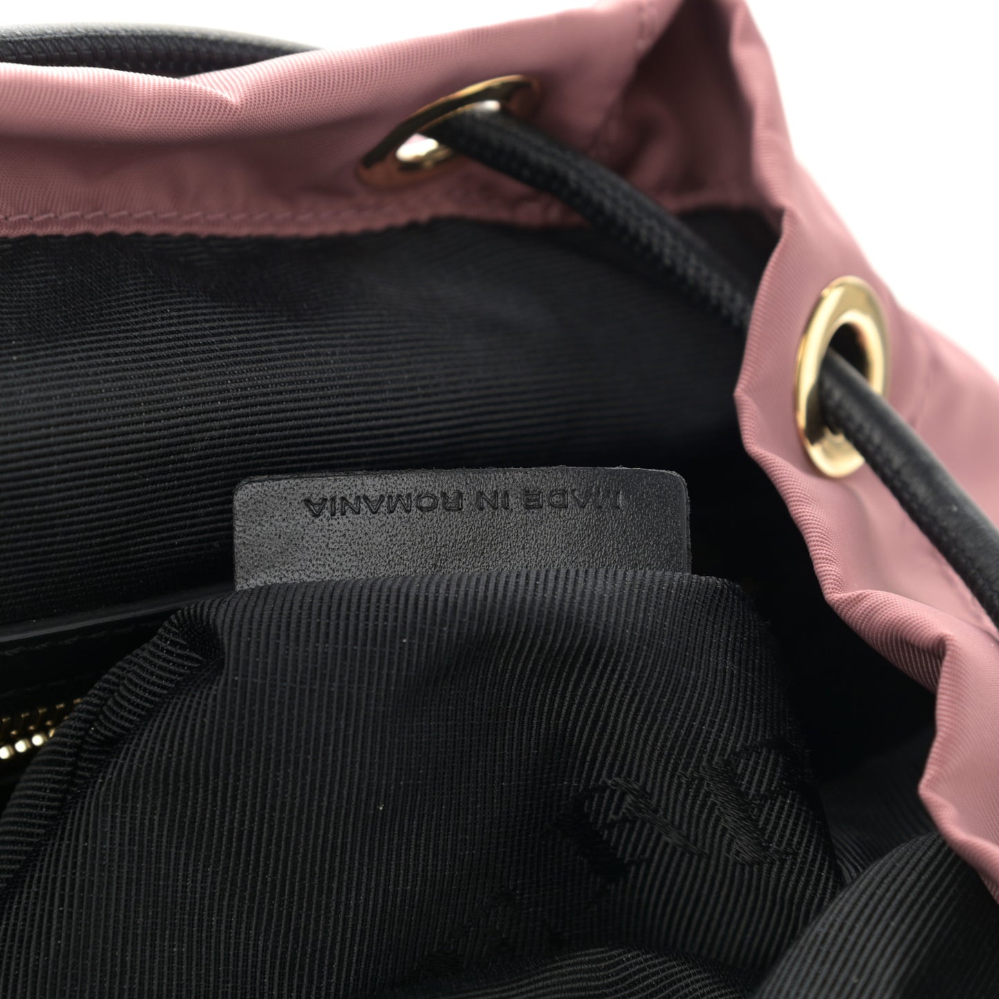 Nylon Medium Rucksack Backpack Mauve Pink