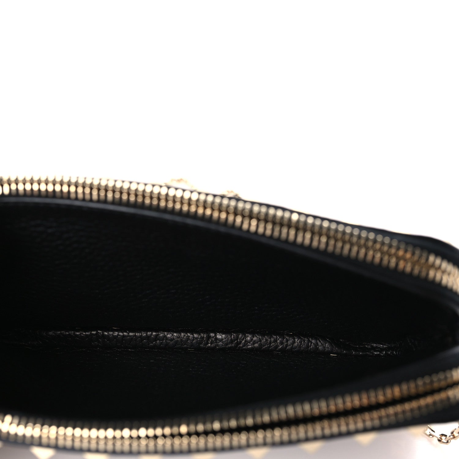 Valentino Garavani Pebbled Calfskin Rockstud Small Chain Shoulder Bag Black 7 of 10
