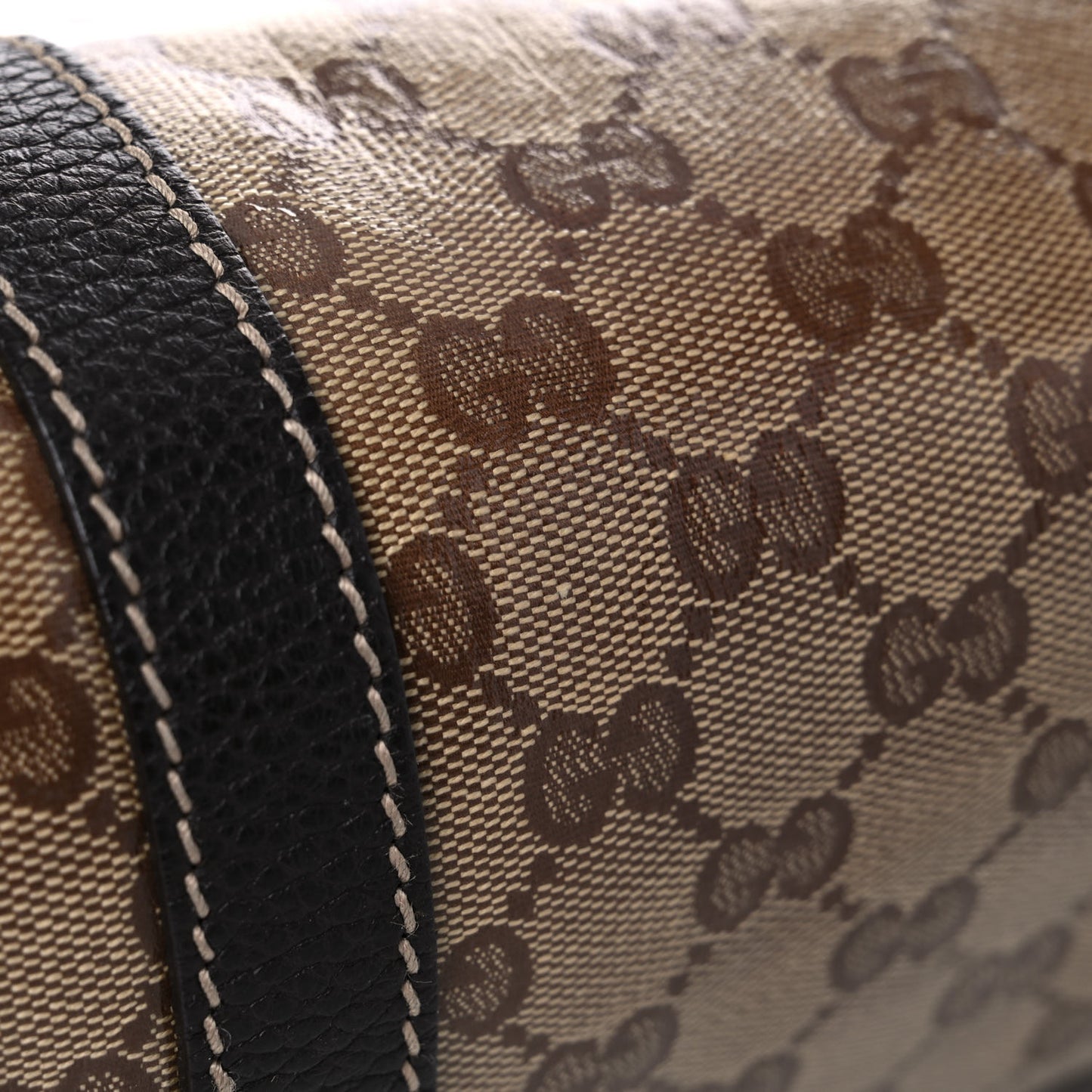 Crystal Monogram Dollar Calfskin Medium Joy Shoulder Bag Beige Ebony Testa Di Moro