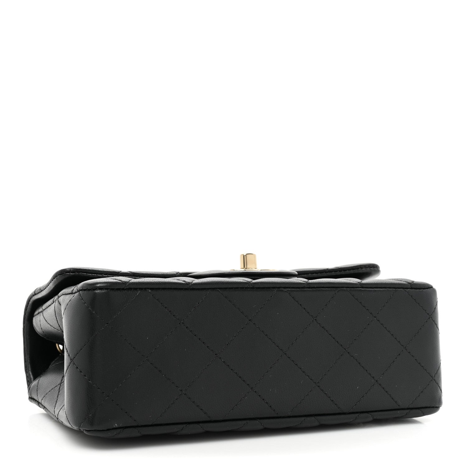 Chanel Lambskin Quilted Mini Rectangular Flap Black 4 of 10