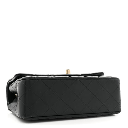 Chanel Lambskin Quilted Mini Rectangular Flap Black 4 of 10