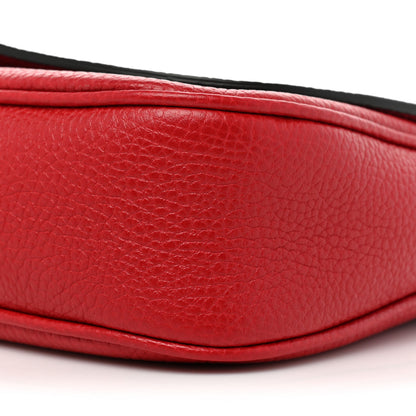 Gucci Pebbled Calfskin Medium Soho Flap Crossbody Vibrant Red 8 of 11