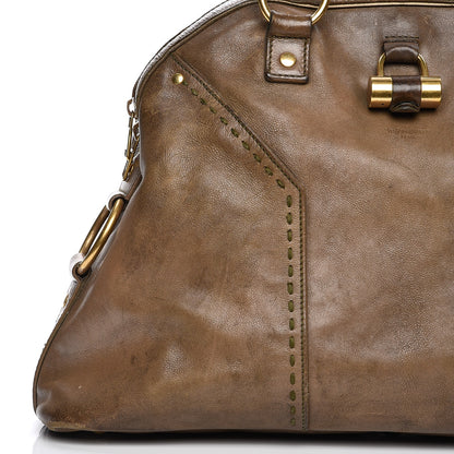 Saint Laurent Calfskin Large Muse Olive 8 of 22