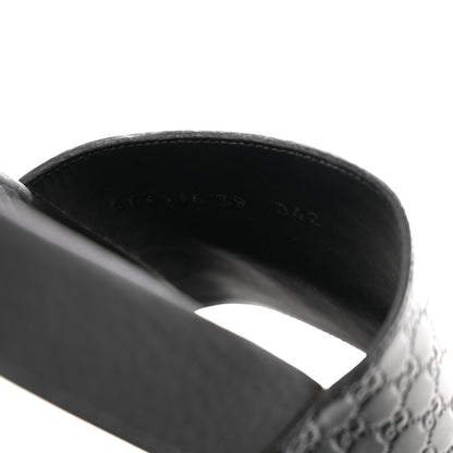 Gucci Microguccissima Slide Sandals 39 Black 7 of 9