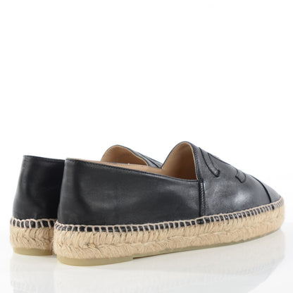 Chanel Lambskin CC Espadrilles 40 Black 6 of 11