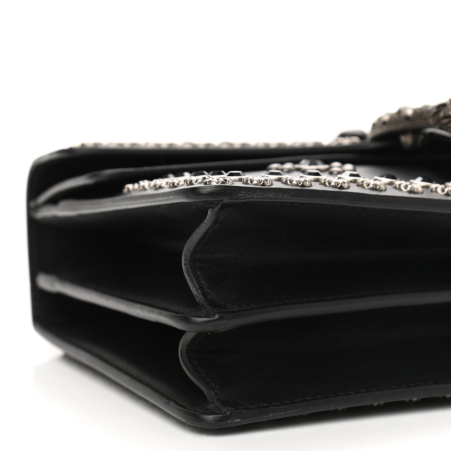 Calfskin Studded Small Dionysus Shoulder Bag Black