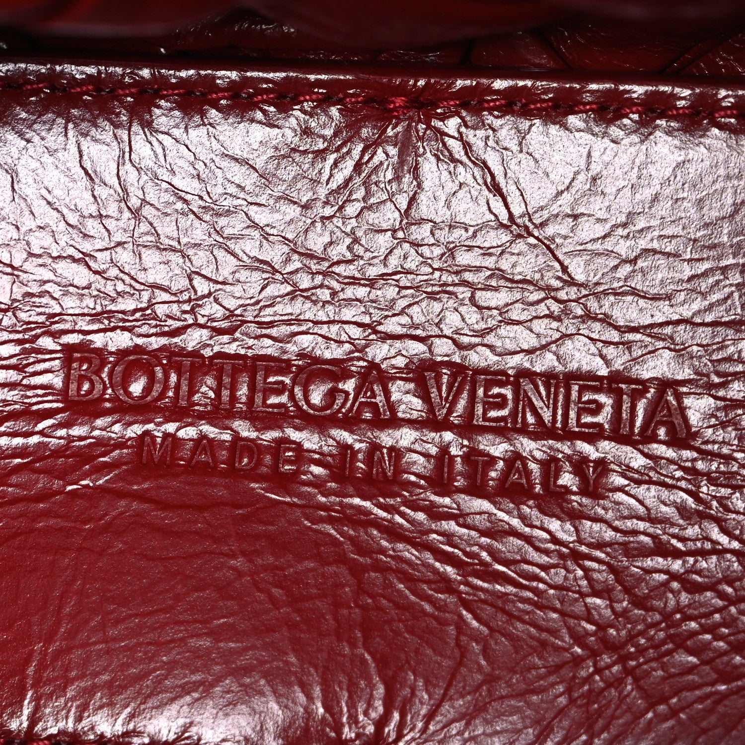 Bottega Veneta Calfskin Intrecciato Kalimero Cha-Cha Clutch Red 6 of 9
