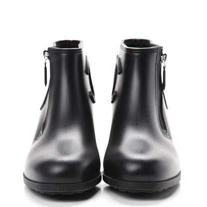 Chanel PVC CC Short Boots 38 Black 2 of 8