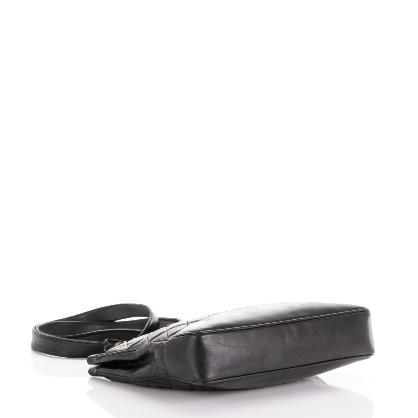 Lambskin Quilted Shoulder Bag Black