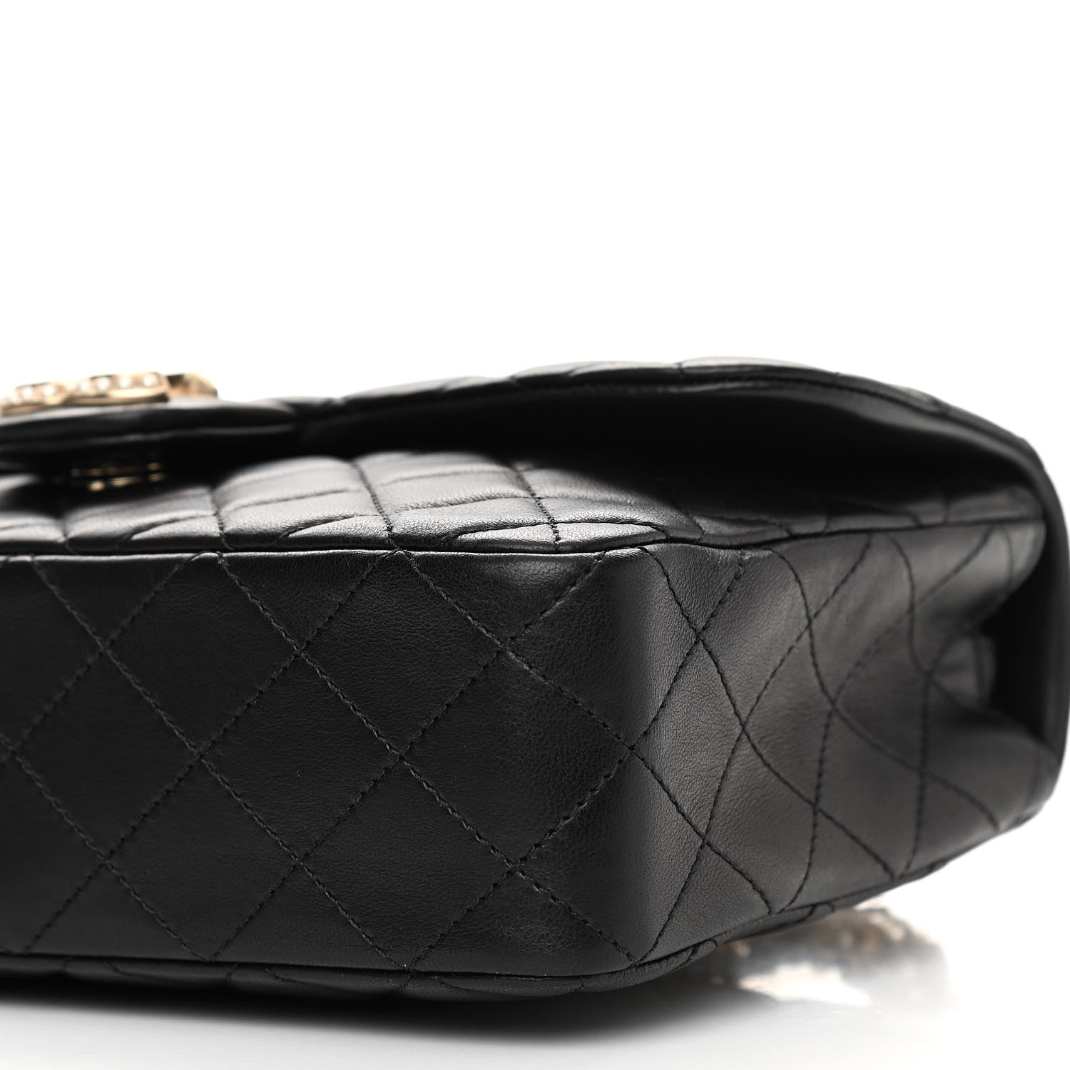 Chanel Lambskin Medium Westminster Pearl Flap Black 11 of 11