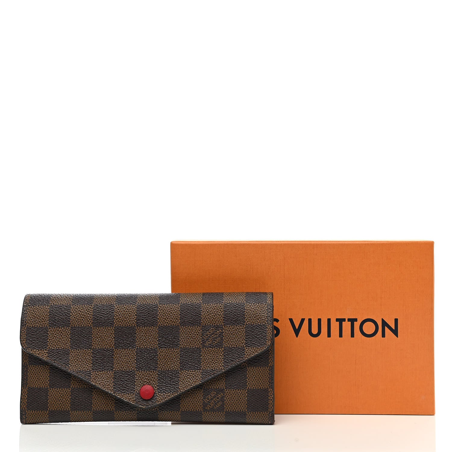 Louis Vuitton Damier Ebene Josephine Wallet Red 11 of 11