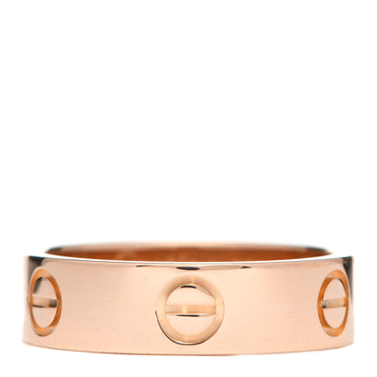 Cartier 18K Pink Gold 5.5mm LOVE Ring 55 7.25 1 of 6