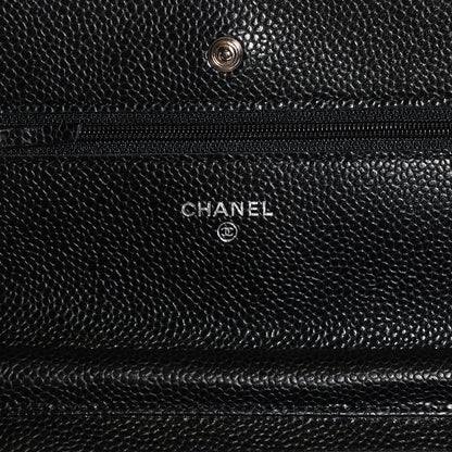 Chanel Caviar Quilted Wallet On Chain WOC Black 6 of 7