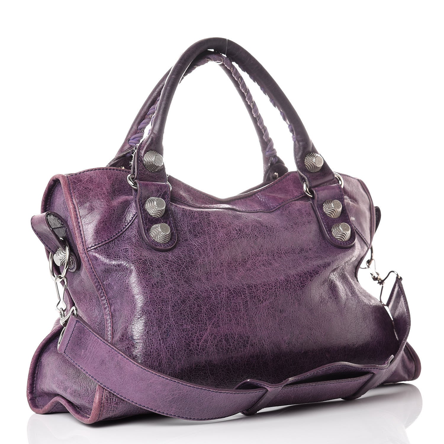 Balenciaga Agneau Giant 21 Silver Hardware City Raisin 4 of 23
