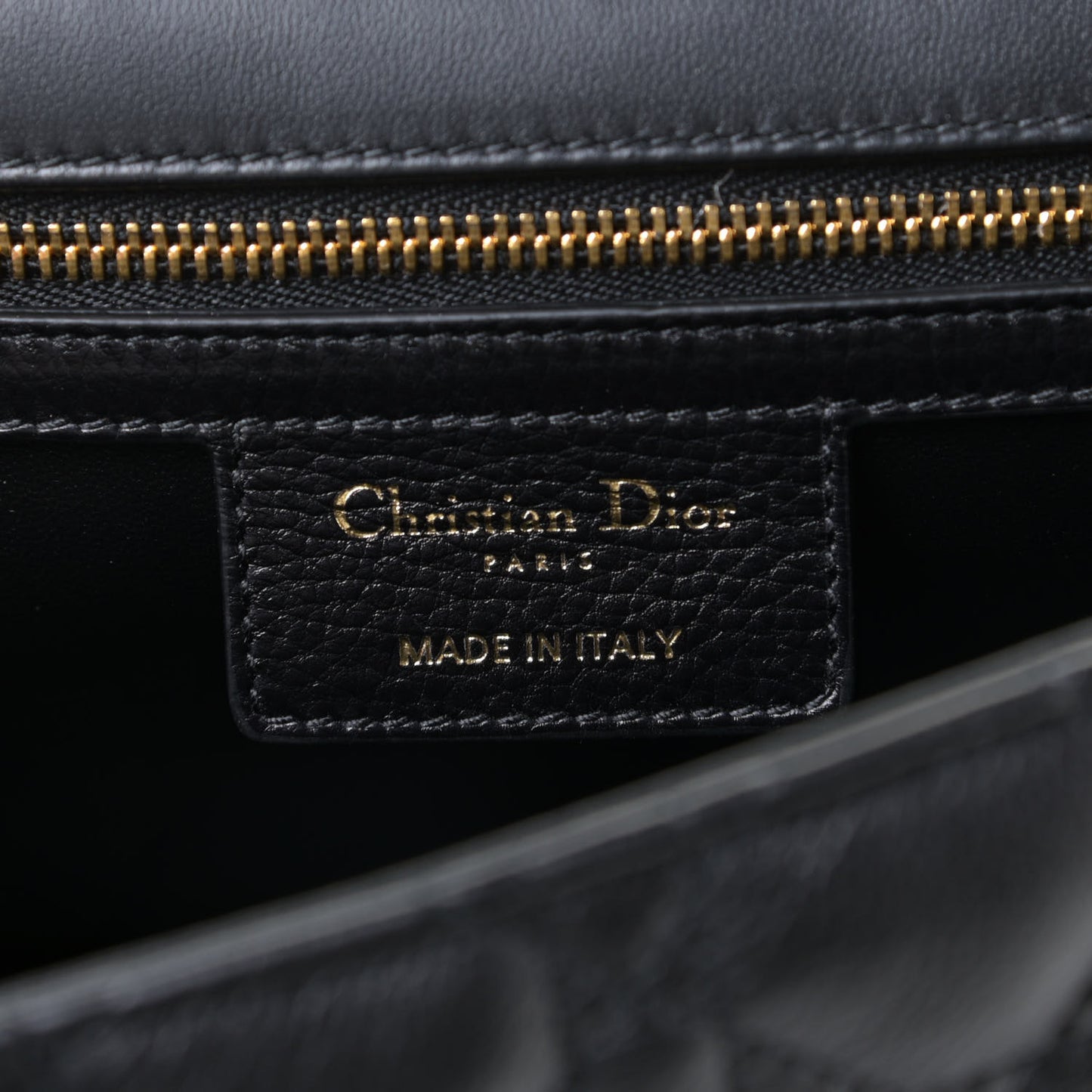 Lambskin Cannage Large Caro Bag Black