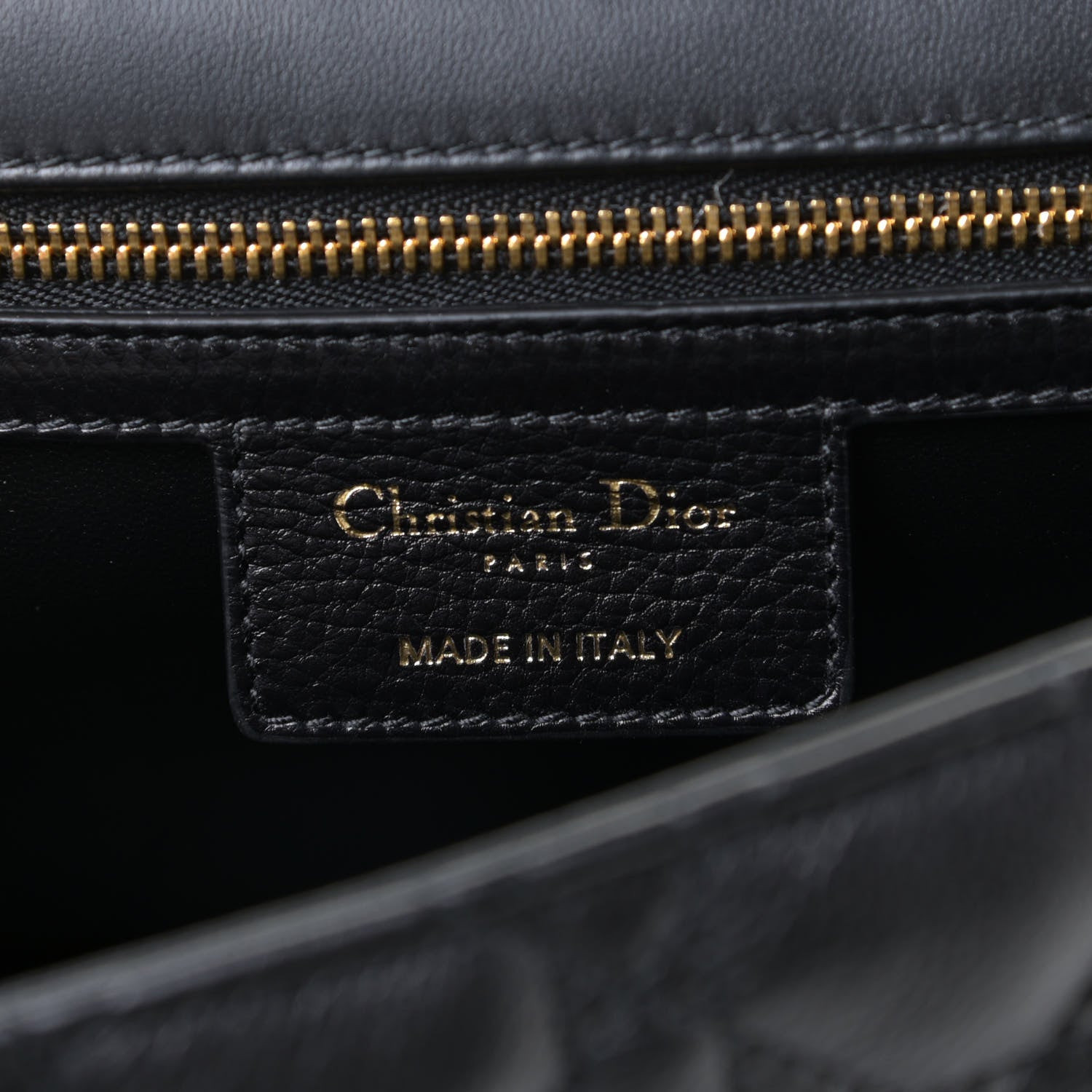 Christian Dior Lambskin Cannage Large Caro Bag Black 8 of 12