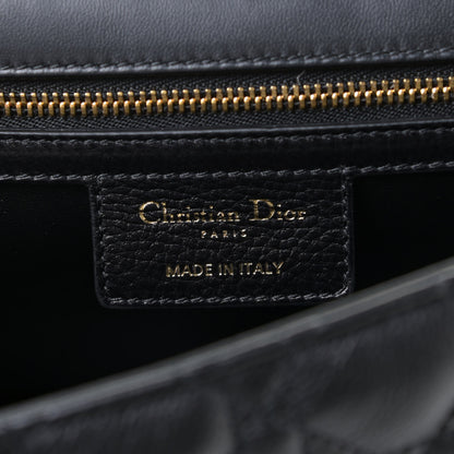 Christian Dior Lambskin Cannage Large Caro Bag Black 8 of 12