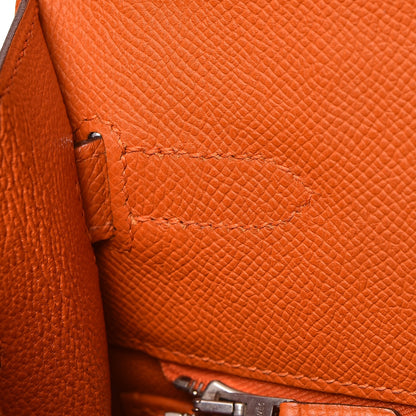 Hermes Epsom Kelly Sellier 35 Orange 9 of 34