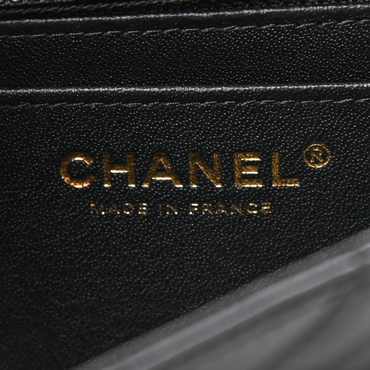 Lambskin Quilted Mini Rectangular Flap Black
