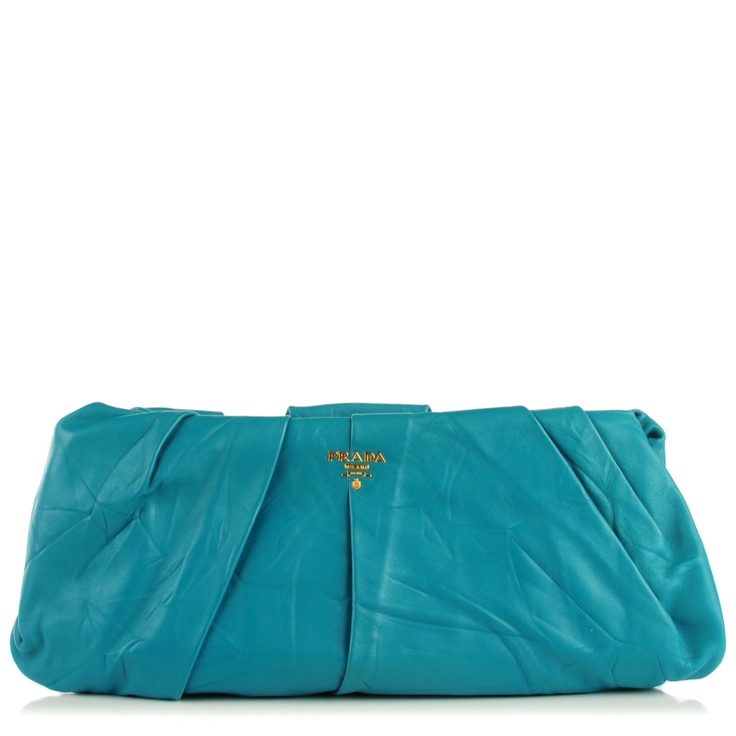 Nappa Clutch Turchese