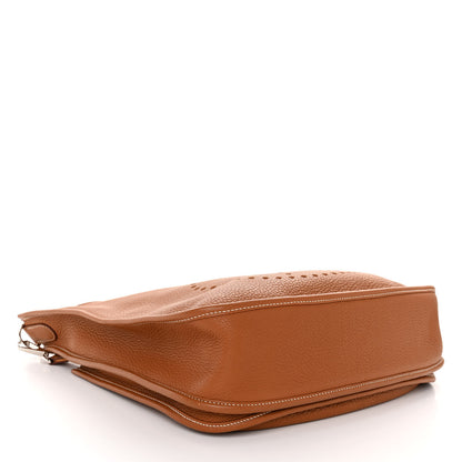 Hermes Taurillon Clemence Evelyne III PM Gold 4 of 9