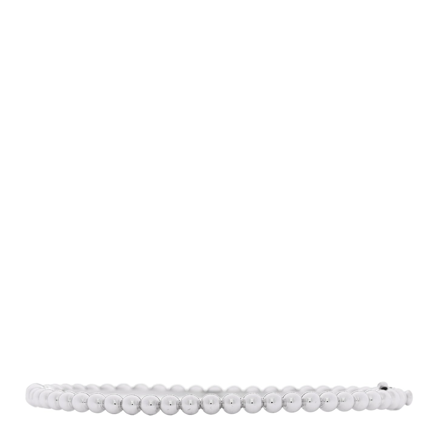 18K White Gold Perlee Pearls of Gold Bracelet S