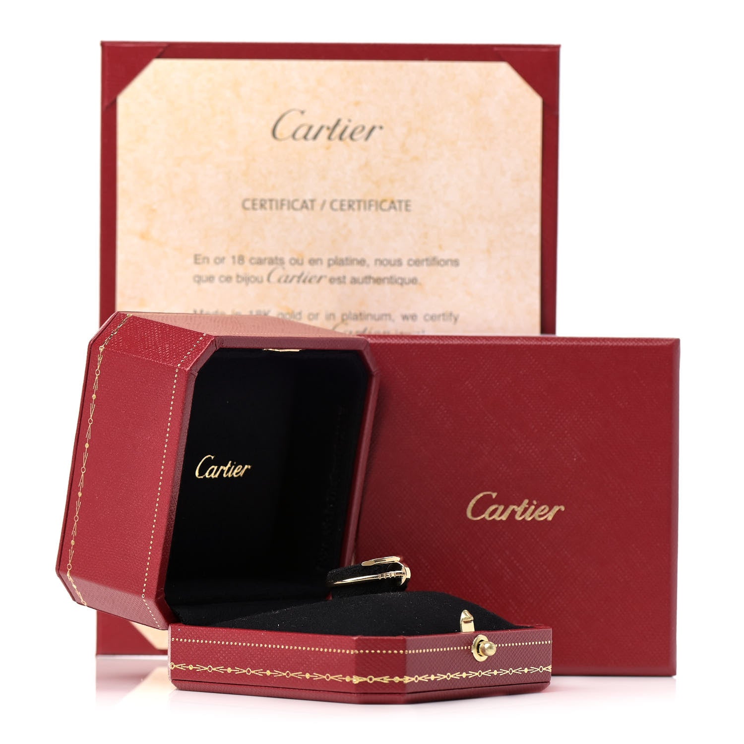 Cartier 18K Yellow Gold Small Juste Un Clou Ring 51 5.75 7 of 7