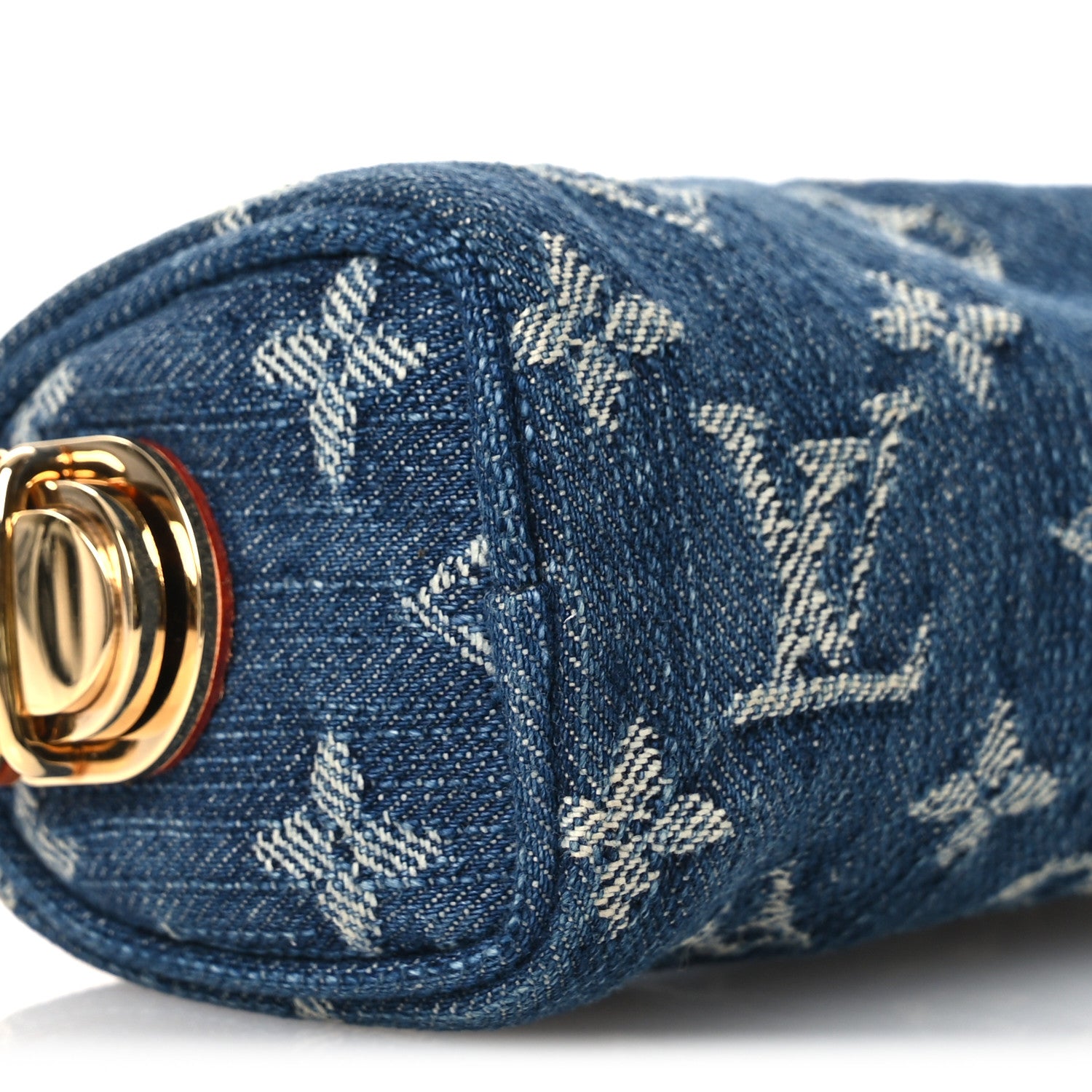 Louis Vuitton Monogram Denim Pochette Speedy PM Key Holder Blue 8 of 9