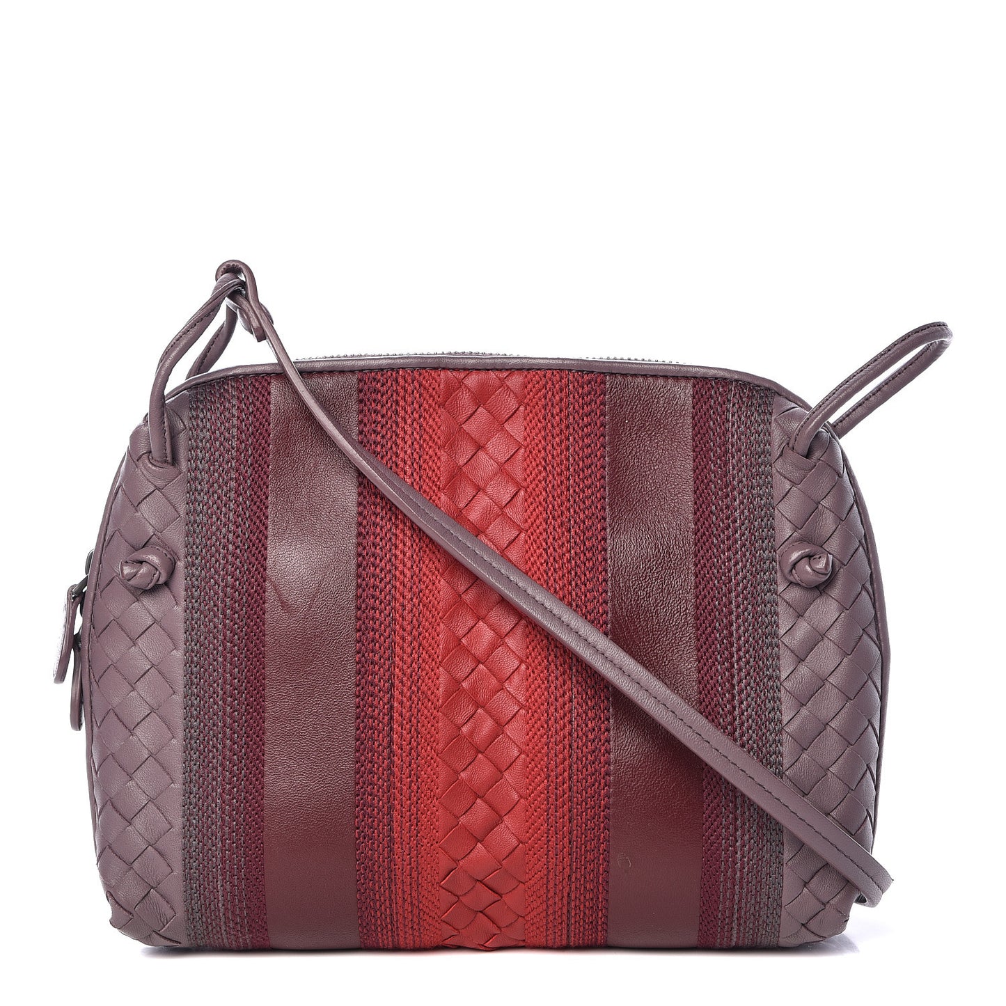Nappa Intrecciato Embroidered Nodini Crossbody Messenger Multicolor