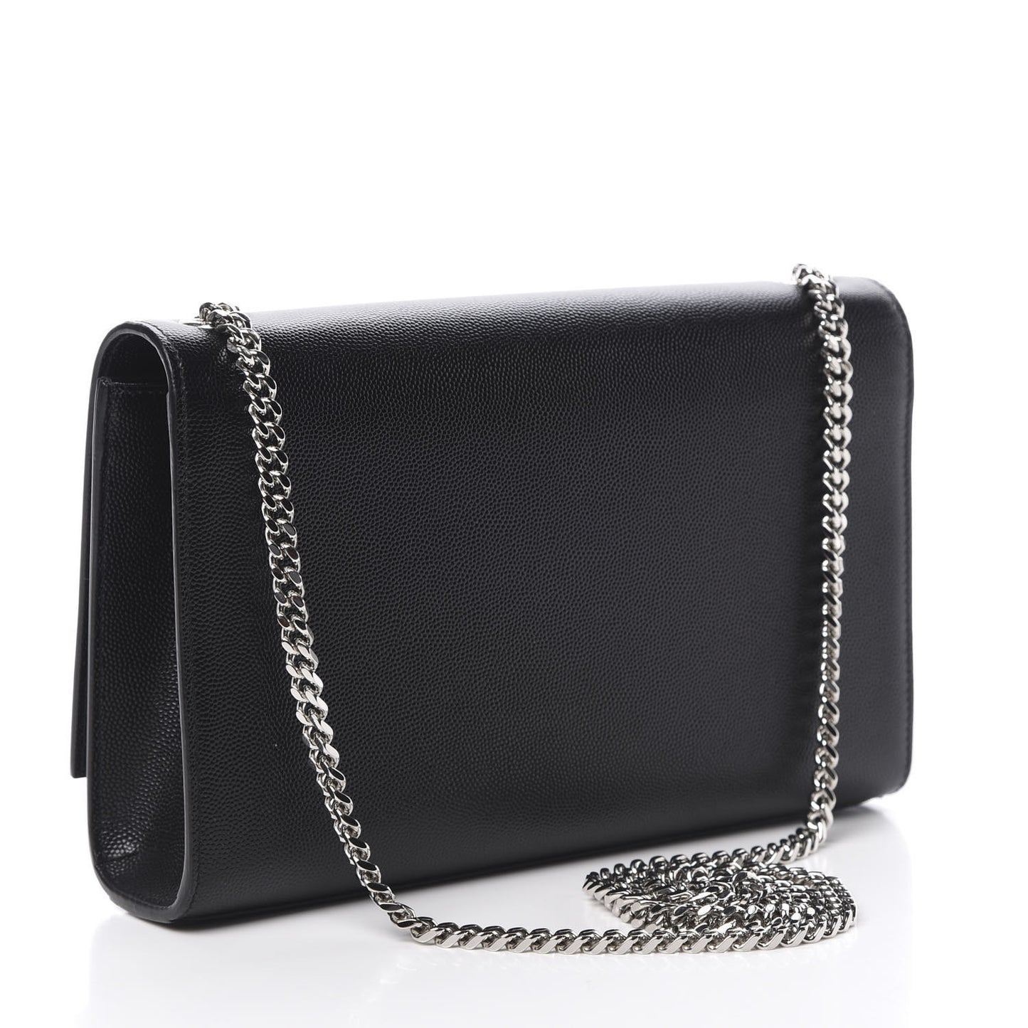 Grain De Poudre Medium Classic Monogram Kate Satchel Black