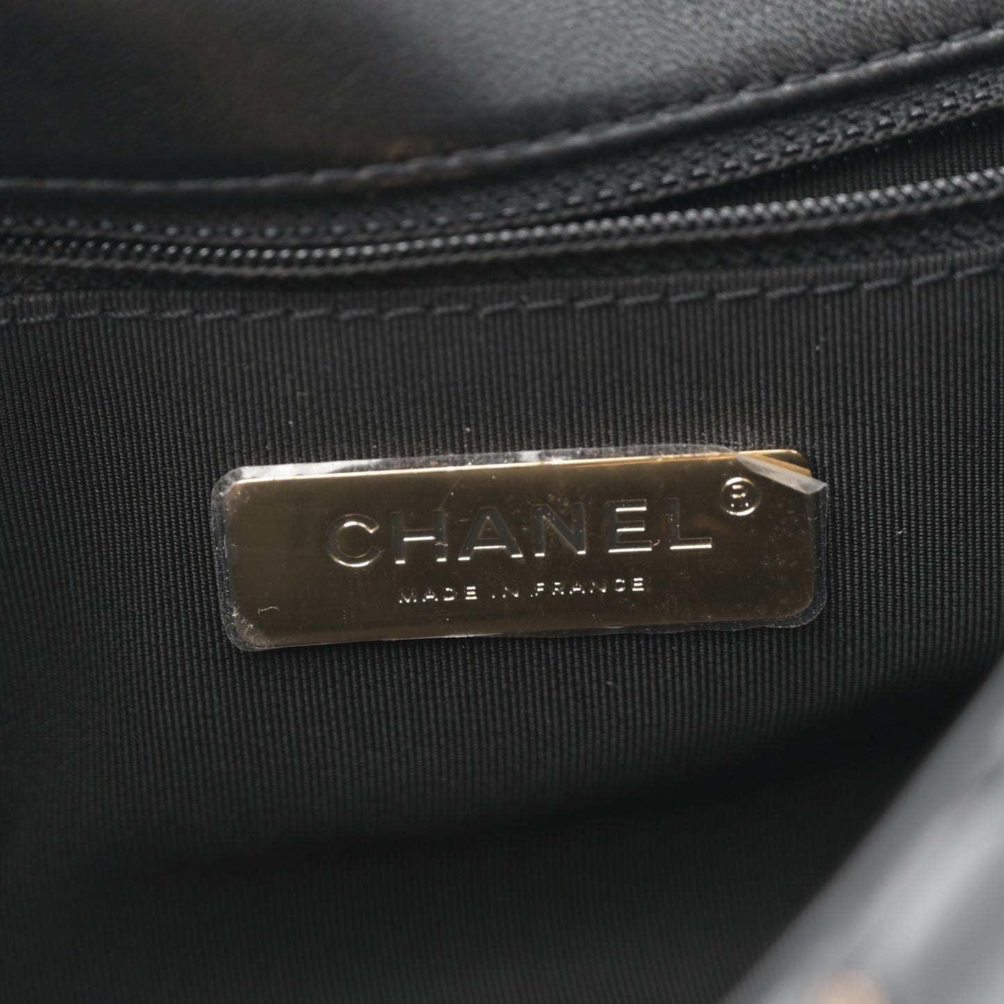 Lambskin Chain Quilted Medium Chanel 19 Flap Black