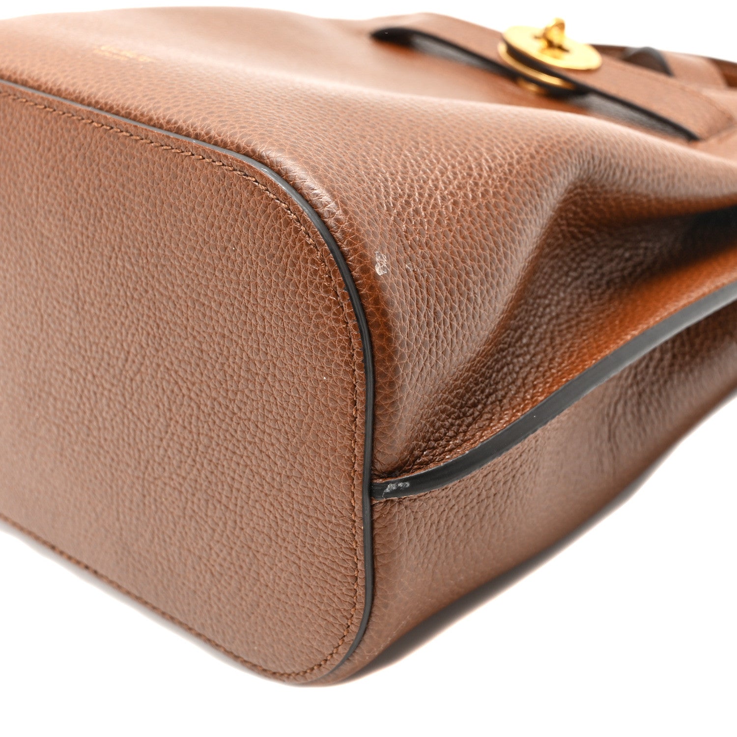 Mulberry Grained Calfskin Islington Bucket Bag Oak 9 of 9