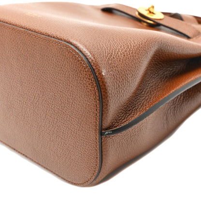 Mulberry Grained Calfskin Islington Bucket Bag Oak 9 of 9