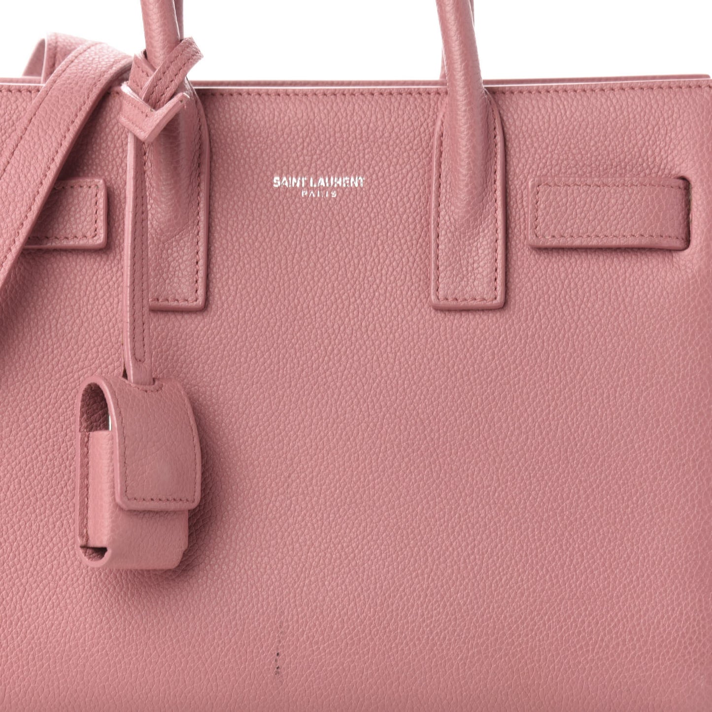 Grained Calfskin Nano Sac De Jour Pink